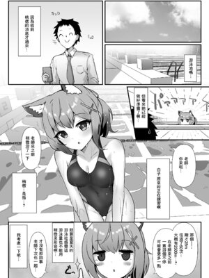 [笹かまボックス (流宮いささ)] プールサイドログ：砂狼 (ブルーアーカイブ) [中国翻訳] [DL版]_02_ssud