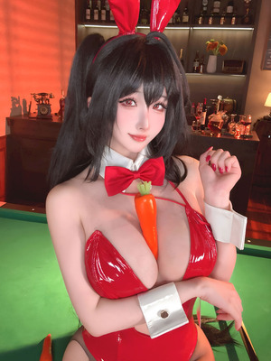 Rioko凉凉子 - 碧蓝航线 大凤 桌球兔女郎_46