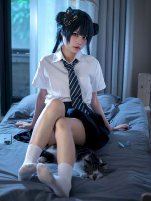 清水凪 - 龙华妃咲 JK (蔚蓝档案)_17_pglg