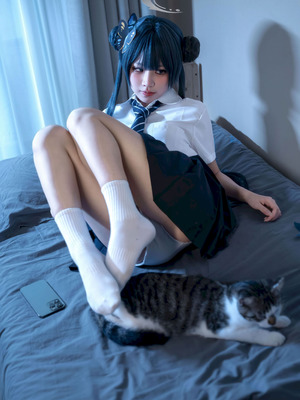 清水凪 - 龙华妃咲 JK (蔚蓝档案)_23_ukbo