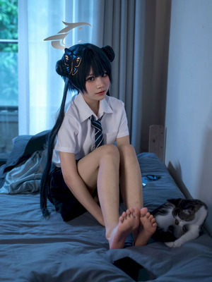 清水凪 - 龙华妃咲 JK (蔚蓝档案)_29_oboo