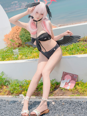 咬一口兔娘ovo (Yaokoututu) - 8月作品『下江小春 泳装』 Honey_25_vyus