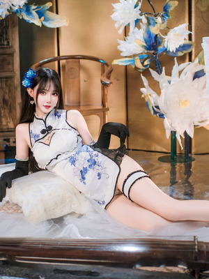 羽生三未 - 艳娘幻梦谭 瓶儿 青花瓷旗袍_18_kubw