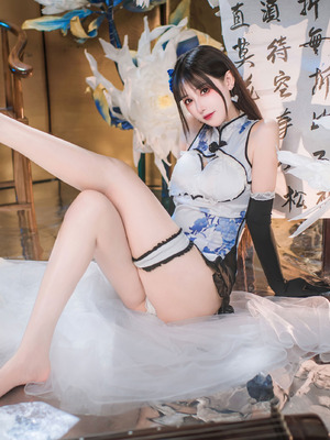 羽生三未 - 艳娘幻梦谭 瓶儿 青花瓷旗袍_22_rrrc