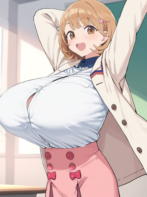 雷門AIショップ - Ryoka Naru○ – The Junior I Was After Gets Cucked by an Old Man [Uncensored] (Patreon) [AI Generated]_003_00001_