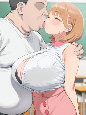 雷門AIショップ - Ryoka Naru○ – The Junior I Was After Gets Cucked by an Old Man [Uncensored] (Patreon) [AI Generated]_007_00008_