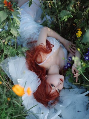 蠢沫沫 – 花丛婚纱_044