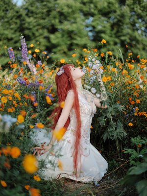 蠢沫沫 – 花丛婚纱_046