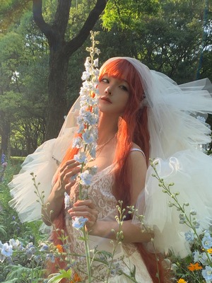 蠢沫沫 – 花丛婚纱_053