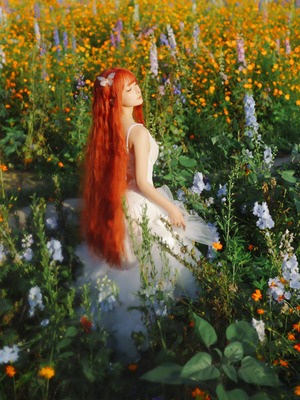 蠢沫沫 – 花丛婚纱_023