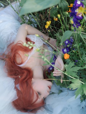 蠢沫沫 – 花丛婚纱_024