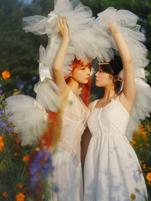 蠢沫沫 – 花丛婚纱_030