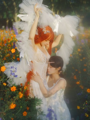 蠢沫沫 – 花丛婚纱_033