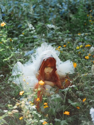 蠢沫沫 – 花丛婚纱_036