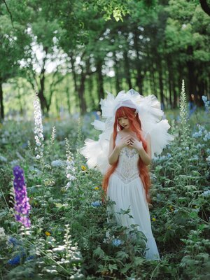 蠢沫沫 – 花丛婚纱_037