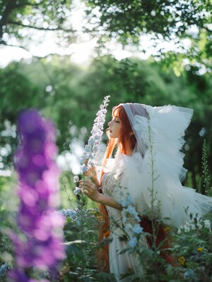 蠢沫沫 – 花丛婚纱_038