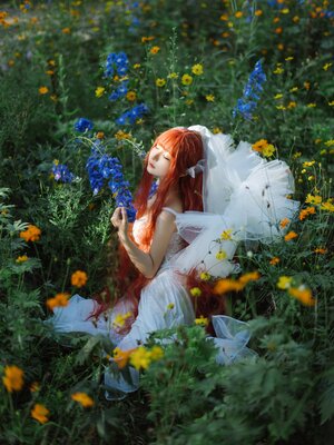 蠢沫沫 – 花丛婚纱_039