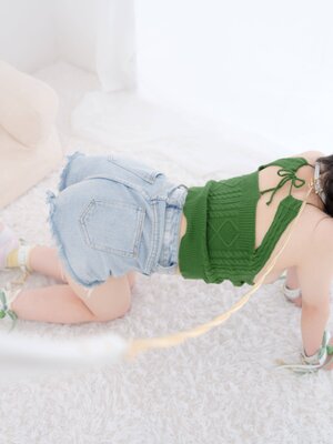 奶昔-私人定制-居家绿背心_113