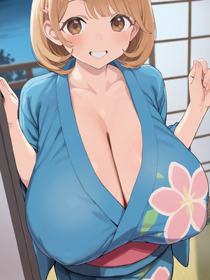 雷門AIショップ - Ryoka Narusawa – Lovey-Dovey Hot Spring Trip with an Older Man [Uncensored] (Patreon) [AI Generated]_001_00008_