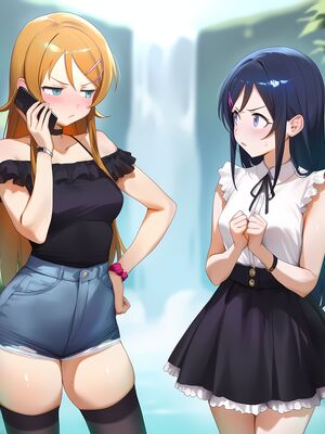 [Elizasrain] Ayase & Kirino (Oreimo) x BWC FFM - Waterfall Shooting (195p)_00002