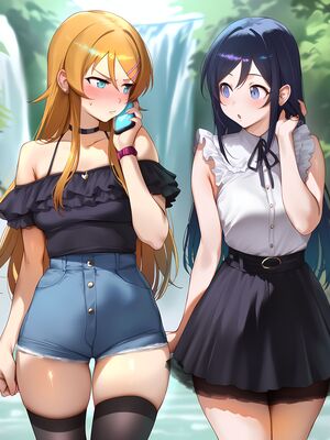 [Elizasrain] Ayase & Kirino (Oreimo) x BWC FFM - Waterfall Shooting (195p)_00003