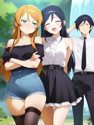 [Elizasrain] Ayase & Kirino (Oreimo) x BWC FFM - Waterfall Shooting (195p)_00004