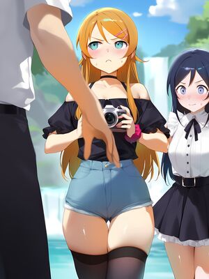 [Elizasrain] Ayase & Kirino (Oreimo) x BWC FFM - Waterfall Shooting (195p)_00006