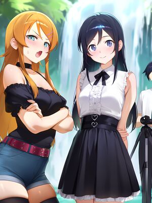[Elizasrain] Ayase & Kirino (Oreimo) x BWC FFM - Waterfall Shooting (195p)_00008