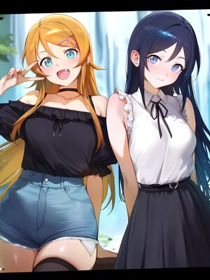 [Elizasrain] Ayase & Kirino (Oreimo) x BWC FFM - Waterfall Shooting (195p)_00011