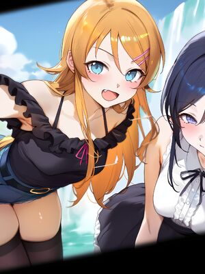 [Elizasrain] Ayase & Kirino (Oreimo) x BWC FFM - Waterfall Shooting (195p)_00014