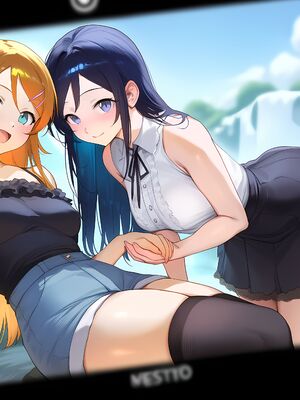 [Elizasrain] Ayase & Kirino (Oreimo) x BWC FFM - Waterfall Shooting (195p)_00015