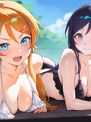 [Elizasrain] Ayase & Kirino (Oreimo) x BWC FFM - Waterfall Shooting (195p)_00017