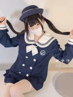 [懒懒睡不醒] Legal Lolita Bound in White Stockings JK Uniform ｜ 合法萝莉美少女捆绑白丝jk_23