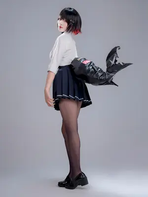 轩萧学姐 - 鲨鱼妹JK_017