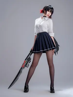 轩萧学姐 - 鲨鱼妹JK_039