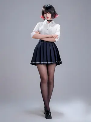 轩萧学姐 - 鲨鱼妹JK_055