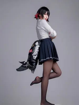 轩萧学姐 - 鲨鱼妹JK_064