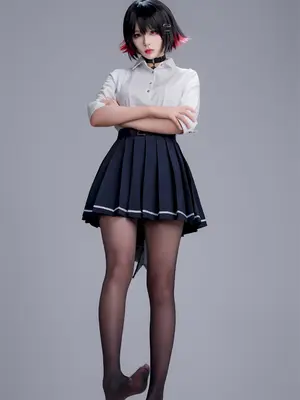 轩萧学姐 - 鲨鱼妹JK_068