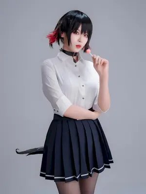 轩萧学姐 - 鲨鱼妹JK_086