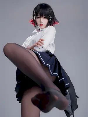 轩萧学姐 - 鲨鱼妹JK_087