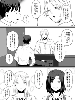 [もちどら] 禁断の母子スワッピング〜母親交換で本当の性癖に目覚めた母と俺_012