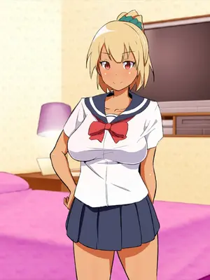 [えるえる(elel)] どすけべビッチな黒ギャル女子○生の援交_01029