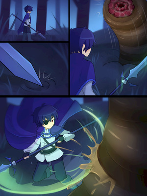 [LAZZYSIN] Femboy Mage Espen VS Suction Worm ｜ 男娘魔法师埃斯彭 VS 吸噬蠕虫 [挥手的骑士个人汉化]_31