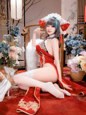 Shika小鹿鹿 - 碧蓝航线 柴郡 新春旗袍_05