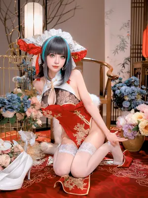 Shika小鹿鹿 - 碧蓝航线 柴郡 新春旗袍_16