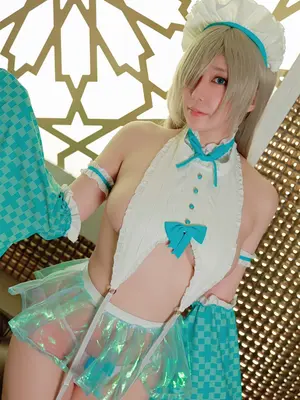 りんごみつき妄想セレクションvol.18 腋乳もお尻もぜんぶえっちすぎる！ブルーアーカ●ブ・和風メイドアスナのコスプレ_098