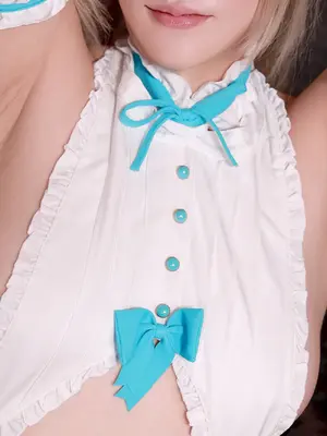 りんごみつき妄想セレクションvol.18 腋乳もお尻もぜんぶえっちすぎる！ブルーアーカ●ブ・和風メイドアスナのコスプレ_123