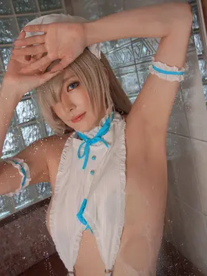 りんごみつき妄想セレクションvol.18 腋乳もお尻もぜんぶえっちすぎる！ブルーアーカ●ブ・和風メイドアスナのコスプレ_145