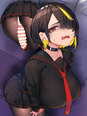 [ニーチェ (助ッチ)] ふたなり不良JKをところてん分からセックス！！【玉なし】_085