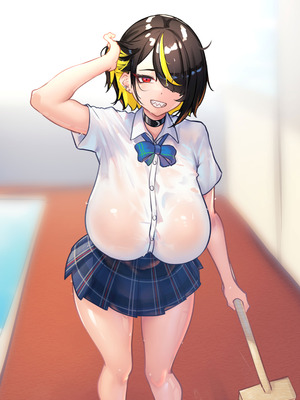 [ニーチェ (助ッチ)] ふたなり不良JKをところてん分からセックス！！【玉なし】_112